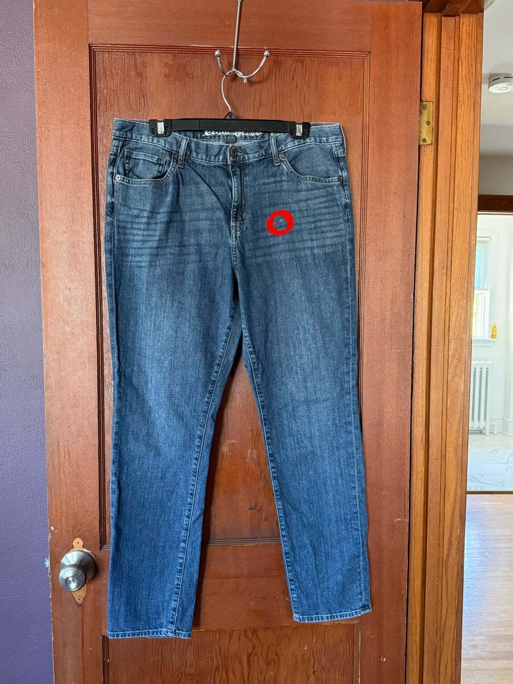 Eddie Bauer Boyfriend Mid-Rise Slim Women's Blue Jeans